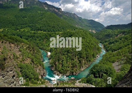 Tara River Canyon in Montenegro Stockfoto