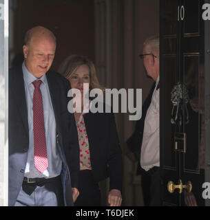 London, 30. April 2019. Chris Grayling und Bernstein Rudd wöchentliche Kabinettssitzung in Downing Street 10 verlassen. Credit: Malcolm Park/Alamy Stockfoto