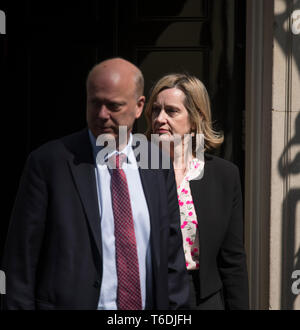 London, 30. April 2019. Chris Grayling und Bernstein Rudd wöchentliche Kabinettssitzung in Downing Street 10 verlassen. Credit: Malcolm Park/Alamy Stockfoto