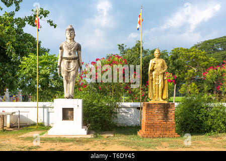 Tempel Kunst im buddhistischen Kloster Horezu Raja Maha Vihara Stockfoto