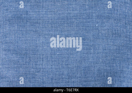 Textur von Leinen Stoff closeup Stockfoto