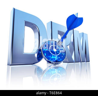 DRM-Symbol Stockfoto