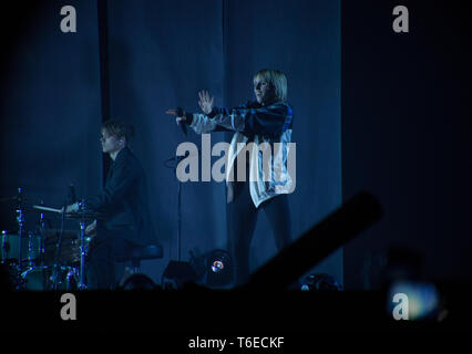 MØ Live an der Manchester Arena März 2019 Stockfoto