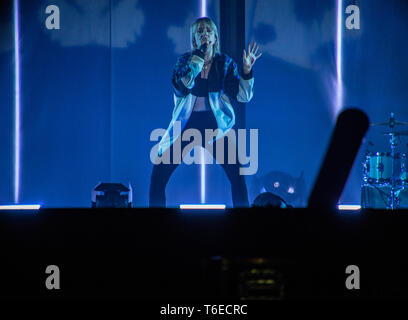 MØ Live an der Manchester Arena März 2019 Stockfoto