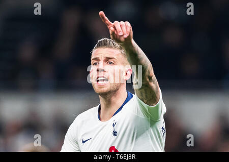 30 April 2019 London, England Champions League 2018-2019 Tottenham Hotspur v Ajax Amsterdam l+r Stockfoto