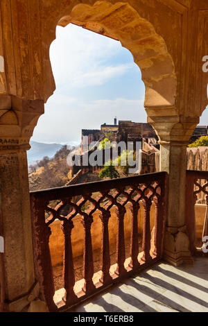 Jaigarh Fort in Gelb. Jaipur Rajasthan. Indien Stockfoto