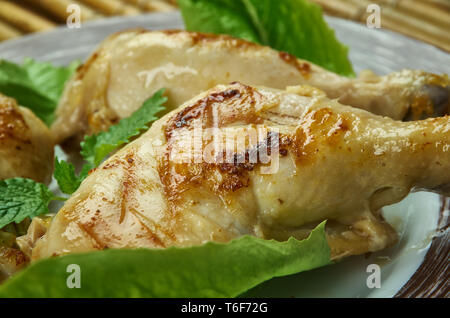 Buttermilch Brined Gegrilltes Huhn Stockfoto