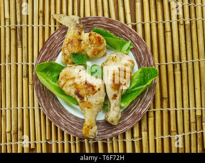 Buttermilch Brined Gegrilltes Huhn Stockfoto