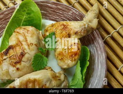 Buttermilch Brined Gegrilltes Huhn Stockfoto