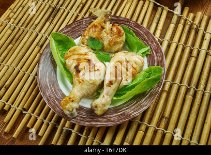 Buttermilch Brined Gegrilltes Huhn Stockfoto