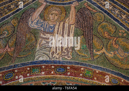 Weltgericht, 12. Jahrhundert byzantinische Mosaik, Kathedrale Santa Maria Assunta, Torcello, Venedig, Veneto, Italien Stockfoto