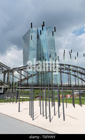 Hauptsitz der Europäischen Zentralbank (EZB), Frankfurt am Main, Deutschland Stockfoto