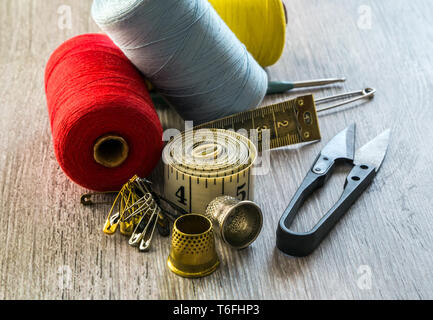 Nähen Tool anpassen. Stockfoto