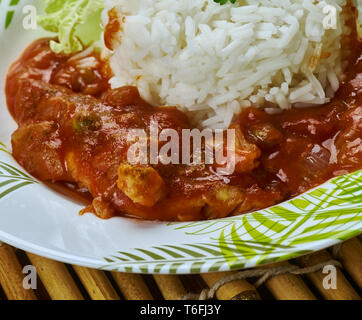 Kerala Boatman Fisch Curry Stockfoto