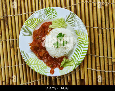 Kerala Boatman Fisch Curry Stockfoto