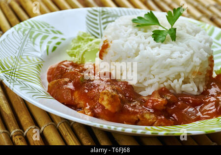 Kerala Boatman Fisch Curry Stockfoto