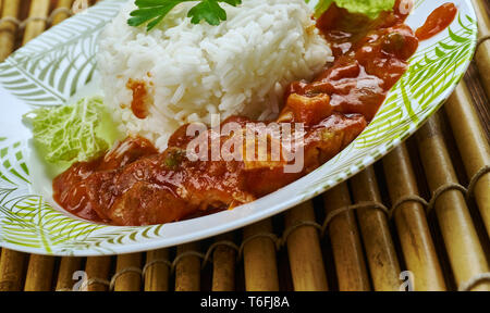 Kerala Boatman Fisch Curry Stockfoto