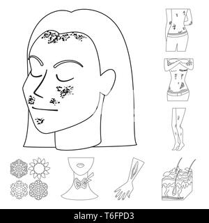 Psoriasis, Schneeflocke, endokrinen, Verletzung, Haut, Körper, fallen, System, arm, Epidermis, Stress, Allergie, Hautausschlag, Infektion, Schnee, Anatomie, Jucken, Peeling, chronische, Schneefall, menschlich, Hand, Pore, juckende, Mädchen, gefroren, Schilddrüse, Behandlung, Follikel, Magen, Sonne, Haar, Hitze, Krankheit, Gesundheit, Medizin, Schmerzen, Dermatologie, Set, Vector, Icon, Illustration, isoliert, Sammlung, Design, Element, Grafik, Zeichen, Outline, Linie Vektor Vektoren, Stock Vektor