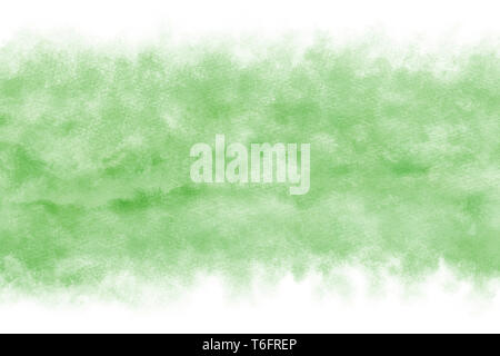Pastellfarben frische grüne abstrakt oder Aquarellfarbe Hintergrund Stockfoto