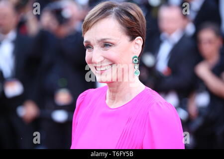 CANNES, Frankreich - 22. MAI 2017: Kristin Scott-Thomas nimmt "Die Tötung eines Heiligen Rehe" Screening in Cannes (Foto: Mickael Chavet) Stockfoto