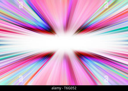 Bunte starburst Lichterkette Hintergrund Stockfoto