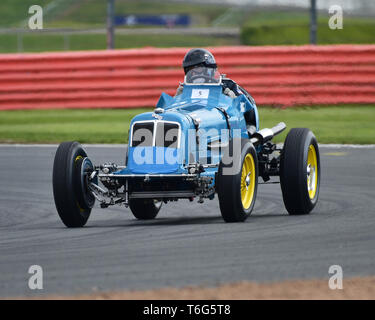 Charles McCabe, ERA R5B, Amschel Rothschild, Patrick Lindsay Memorial Trophy, pre-1961 Rennwagen, VSCC, Formel Vintage, Silverstone, Northamptonsh Stockfoto