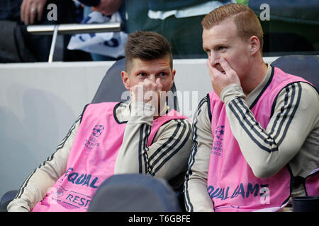 London, Großbritannien. 30 Apr, 2019. Klaas Jan Huntelaar von Ajax während der UEFA Champions League Finale zwischen den Tottenham Hotspur und Ajax bei Tottenham Hotspur Stadion, London, England am 30. April 2019. Foto von Carlton Myrie. Nur die redaktionelle Nutzung, eine Lizenz für die gewerbliche Nutzung erforderlich. Keine Verwendung in Wetten, Spiele oder einer einzelnen Verein/Liga/player Publikationen. Credit: UK Sport Pics Ltd/Alamy leben Nachrichten Stockfoto