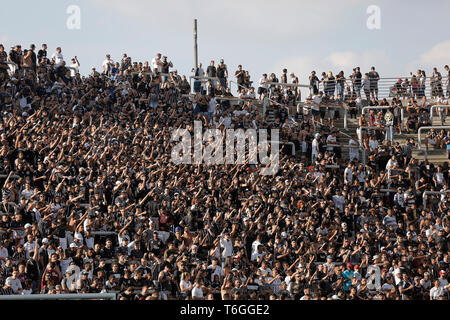 SP - Sao Paulo - 01/05/2019 - Brasilien A2019, Korinther gegen Chapecoense-Korinther Fans im Spiel gegen Chapecoense im Arena Korinther für die brasilianische Meisterschaft ein 2019. Foto: Daniel Vorley/AGIF Stockfoto