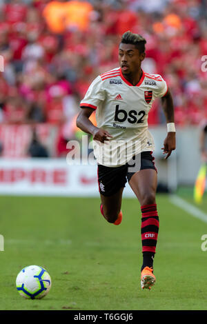 RS - Porto Alegre - 01/05/2019 - Brasileiro A2019, Internacional x Flamengo - Bruno Henrique do Flamengo durante Partida keine Estadio Beira-Rio pelo Campeonato Brasileiro eine 2019 Foto: jeferson Guareze/AGIF Stockfoto