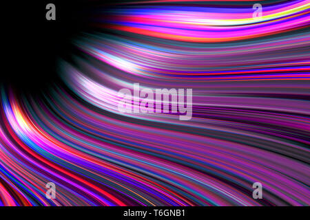 Bunte wabernde Licht Wanderwege Hintergrund Stockfoto
