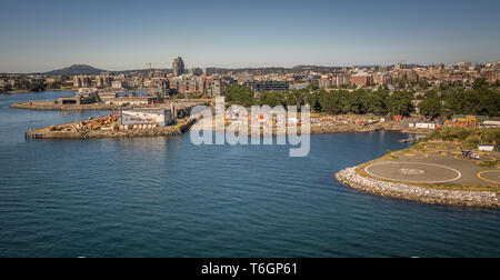 Szenen um Ogden Point Cruise Ship Terminal in Victoria, BC., Kanada Stockfoto