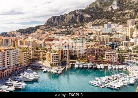 Monaco Fontvieille Stadtbild Stockfoto