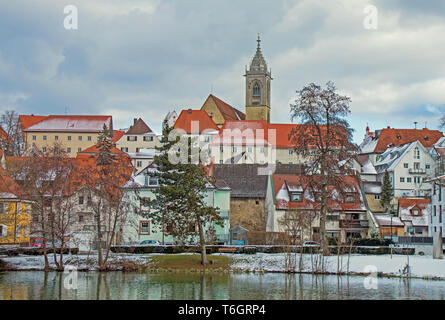 Pfullendorf mit Stadtkirche St. Jakobus Stockfoto