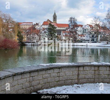 Pfullendorf mit Stadtkirche St. Jakobus Stockfoto