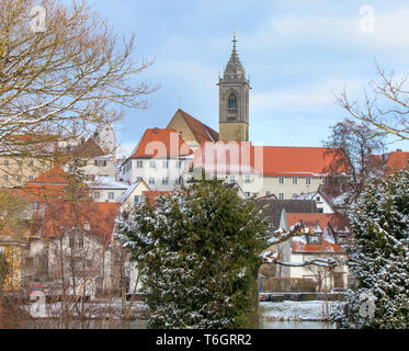 Pfullendorf mit Stadtkirche St. Jakobus Stockfoto