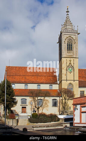 Stadtkirche St. Jakobus Pfullendorf Stockfoto