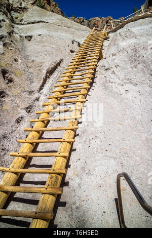 Alkoven House Trail im Bandelier National Monument, New Mexico Stockfoto