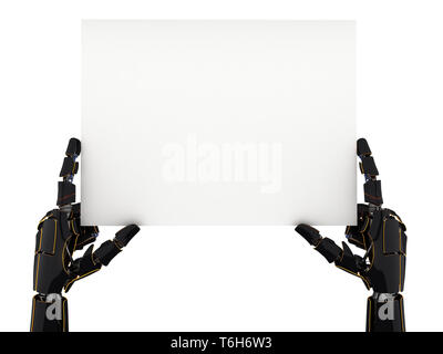 3D-rendering Roboterhand Stockfoto