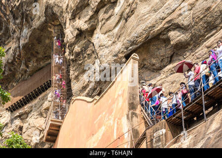 Sigiriya in der zentralen Provinz von Sri Lanka Stockfoto