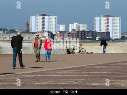 Clarence Esplanade in Fareham, Hampshire UK 2012 Stockfoto