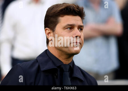 Manager von Tottenham Hotspur, Mauricio Pochettino - Tottenham Hotspur v Ajax, UEFA Champions League Halbfinale - 1 Bein, Tottenham Hotspur Stadion, L Stockfoto