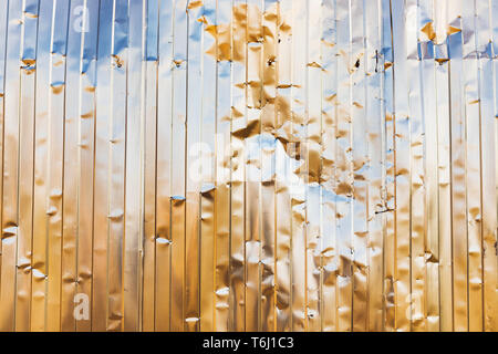 Gold Silber Stahl Aluminium grunge techno Titan Hintergrund Stockfoto