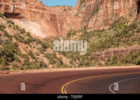 Leere Scenic Highway in Utah Stockfoto