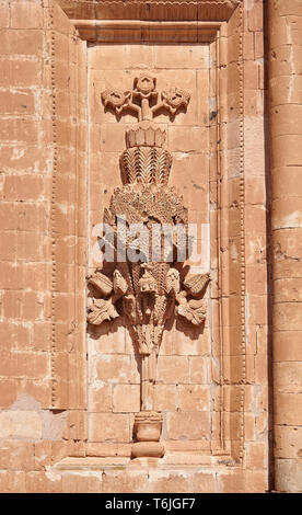 Hof und Eingang zum Mausoleum des 18. Jahrhunderts der osmanischen Architektur des Ishak Pasha Palace Türkei Stockfoto