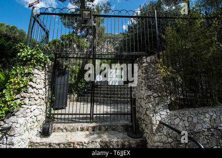 Eintritt zum Theater im Botanischen Garten auf dem Gibraltar Rock Stockfoto