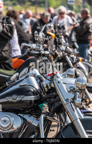 Southend Shakedown Motorrad Treffen organisiert vom Ace Café. Osterfeiertag Montag. Stockfoto