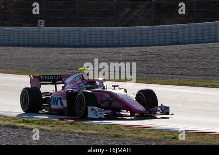 Barcelona, Spanien, Mar 5th, 2019 - anthoine Hubert aus Frankreich mit 19 BWT Arden - on track bei Tag 1 der FIA F2 2019 Vor Saisonbeginn Test am Circuit de C Stockfoto