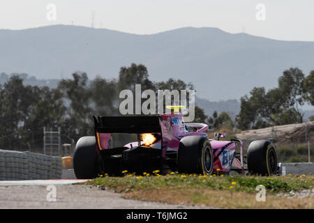 Barcelona, Spanien, Mar 5th, 2019 - anthoine Hubert aus Frankreich mit 19 BWT Arden - bei Tag 1 der FIA F2 2019 Vor Saisonbeginn Test am Circuit de Catalunya. Stockfoto