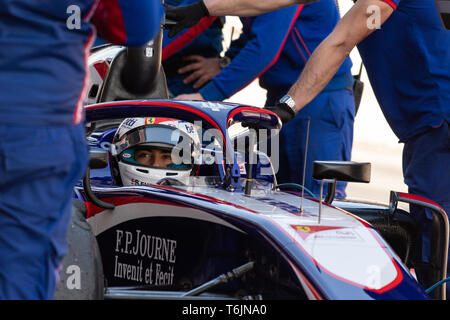 Barcelona, Spanien, 5. März, 2019 - Giuliano Alesi aus Frankreich mit 20 Trident Racing - Während der FIA F2 vor Saisonbeginn Test am Circuit de Catalun Stockfoto