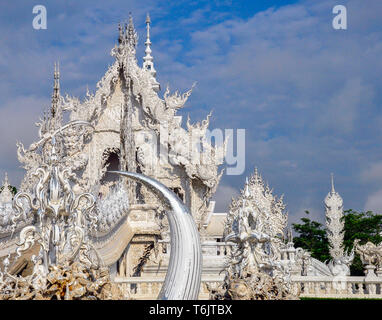 Wat Rong Khun oder weiße Tempel Stockfoto